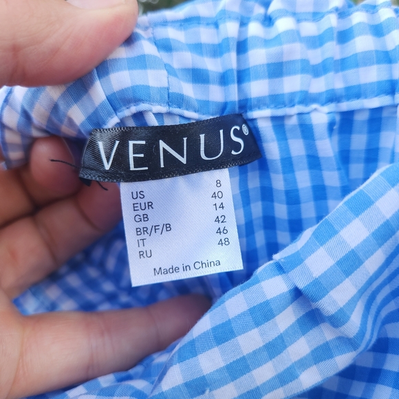 VENUS Blue Smocked Off-Shoulder Maxi Dress - Picture 6 of 6